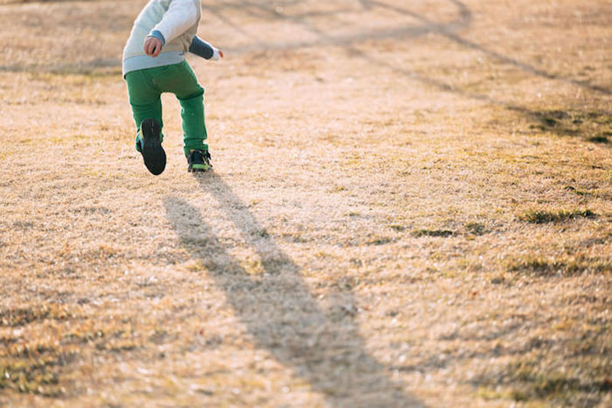 children are playing outside